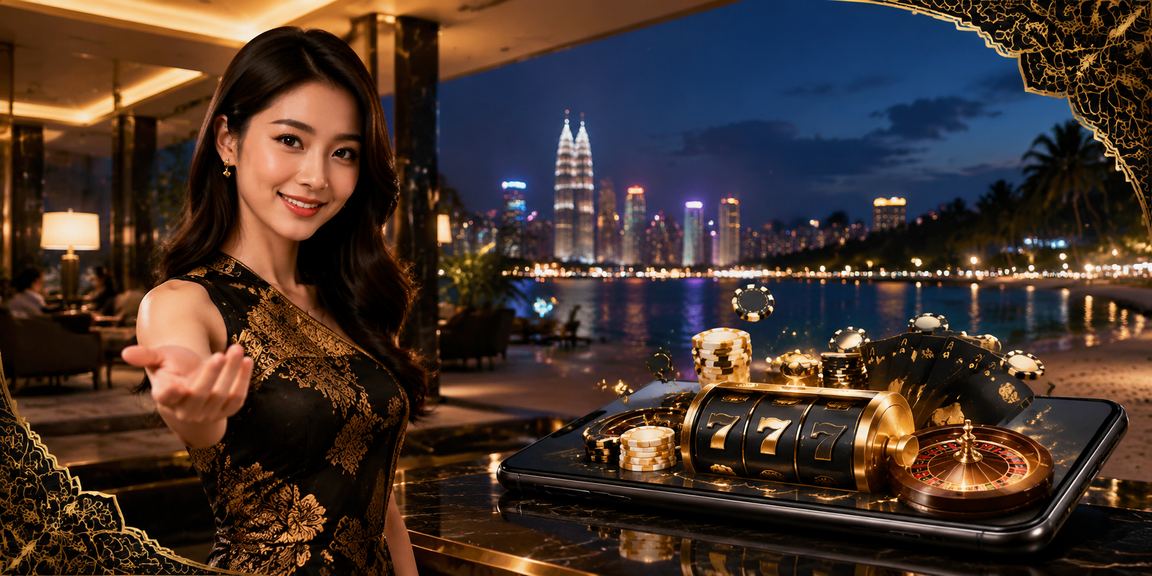 Antara muka aplikasi kasino dengan tema batik di Kuala Lumpur