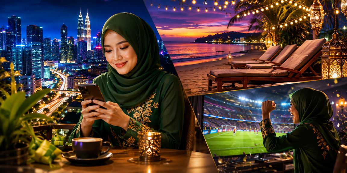 Pengguna Petaling Jaya bermain kasino mudah alih semasa Hari Raya